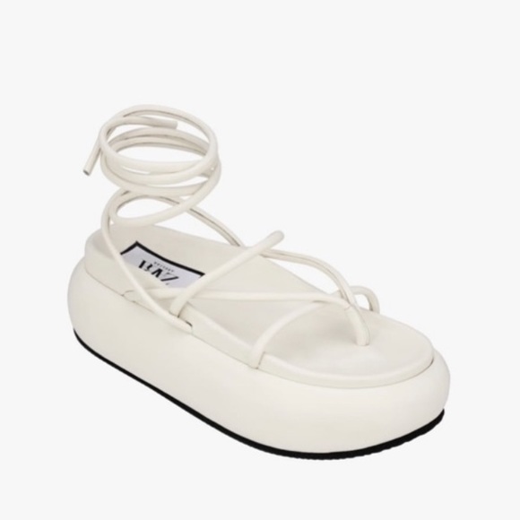 ZARA ATELIER SS 2023 OFF WHITE PLATFORM SANDALS LIMITED EDITION - Picture 11 of 13